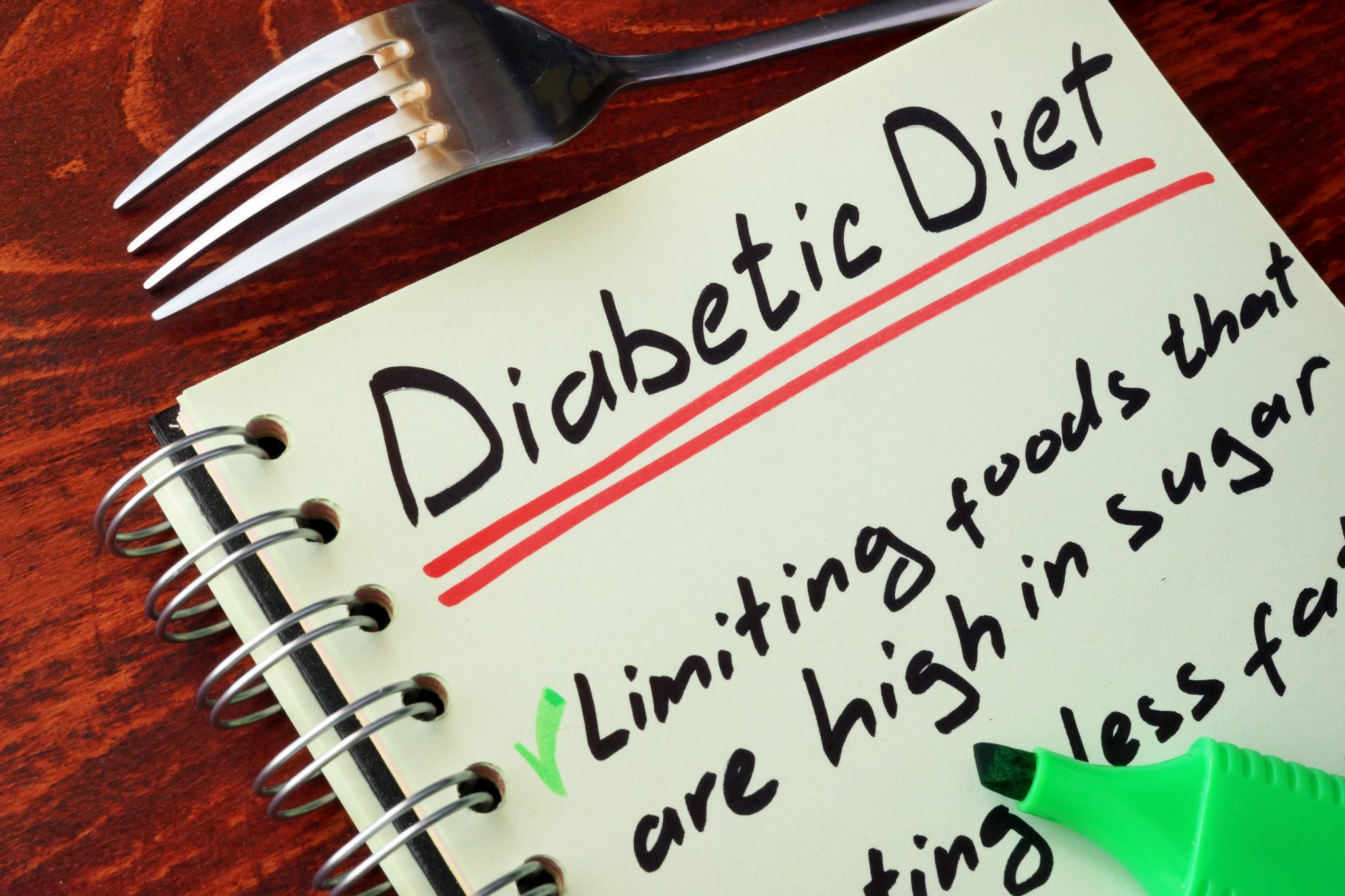 page of note diabetic diet
